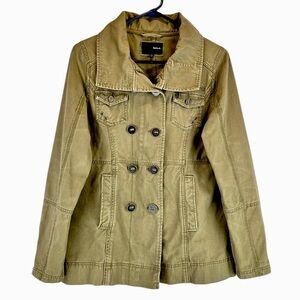 Hurley Military Style Cotton Jacket Olive Green Sz S